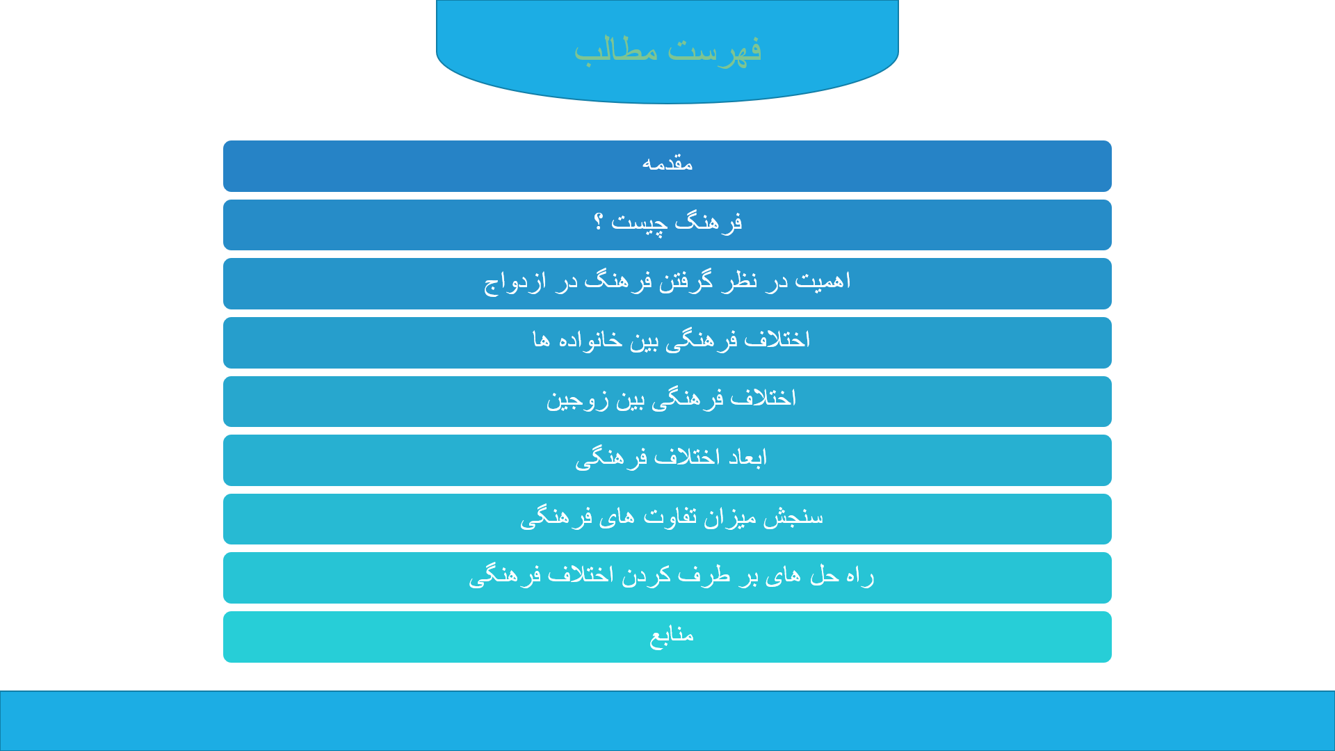 پاورپوینت در مورد اختلافات فرهنگی در ازدواج 